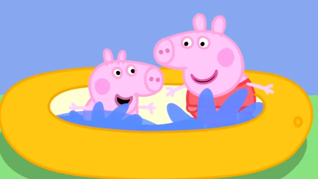 It's a Very Hot Day - Peppa and Her Family Go Swimming