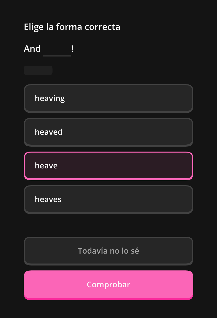 Elegir la forma adecuada
