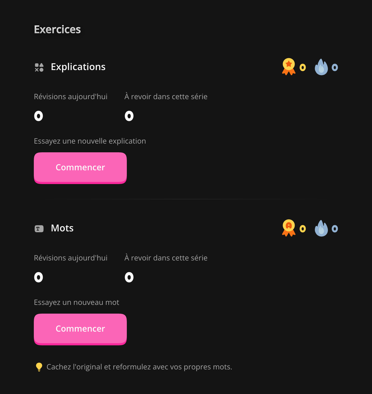 Vue d’ensemble et accès aux mots