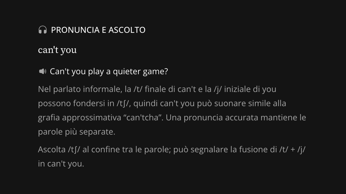 Trascrizione fonetica e indicazioni sonore