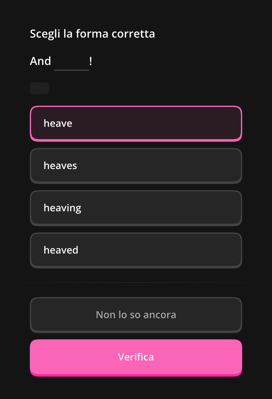 Scegliere la forma adatta