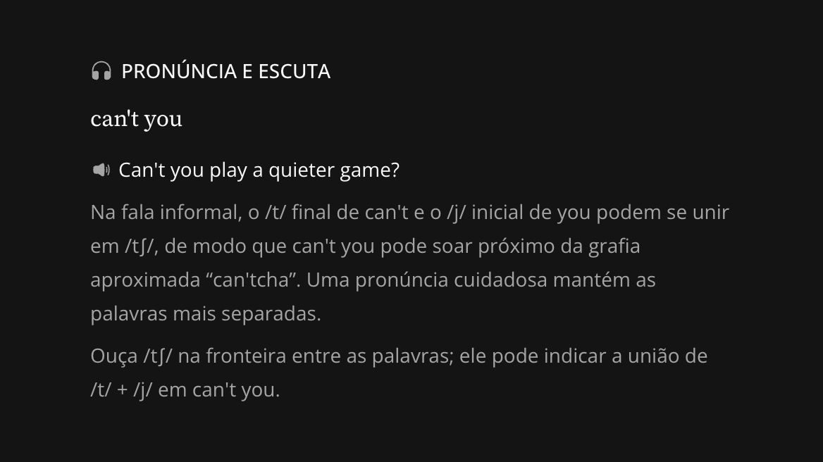 Símbolos fonéticos e dicas de som