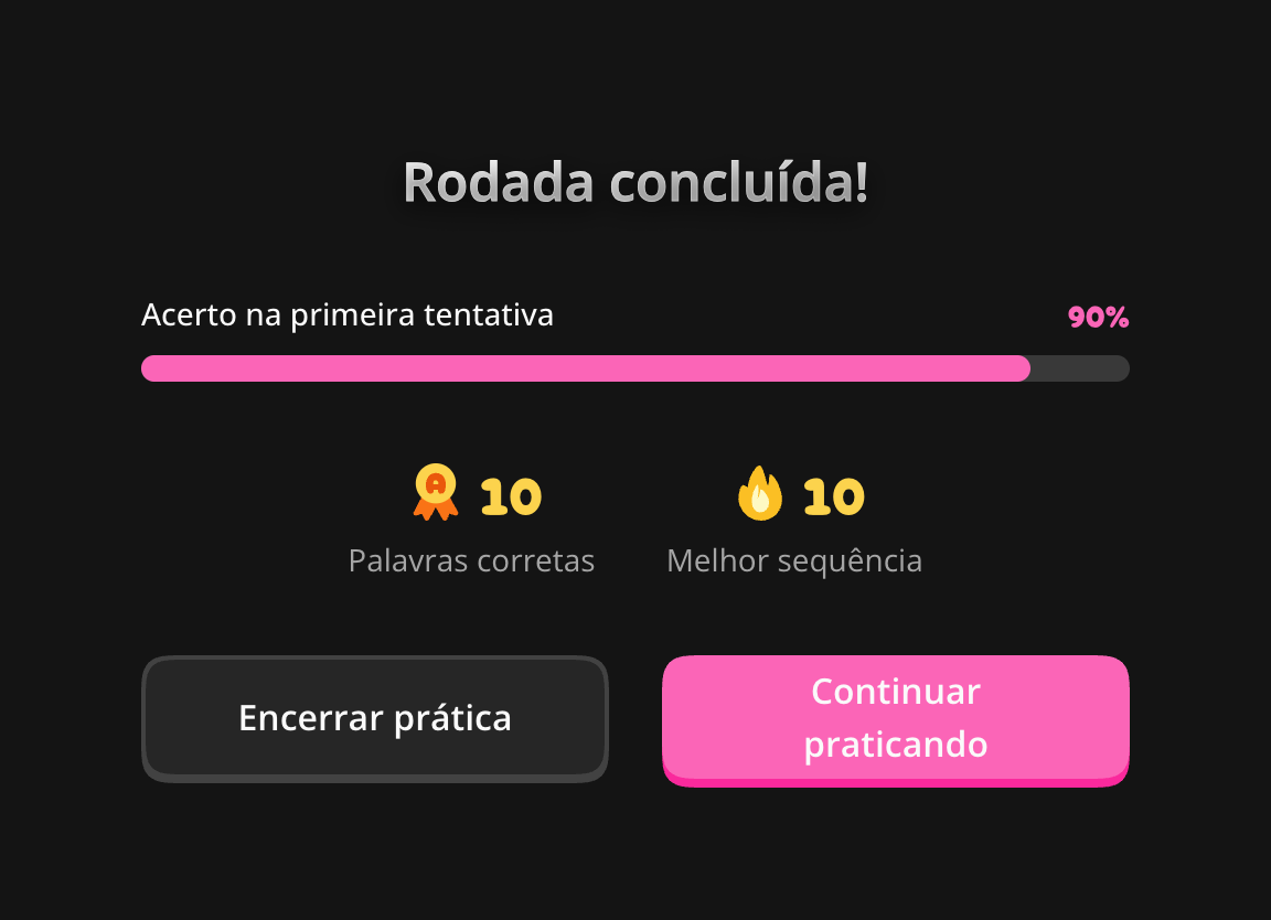 Resultado da rodada e continuação