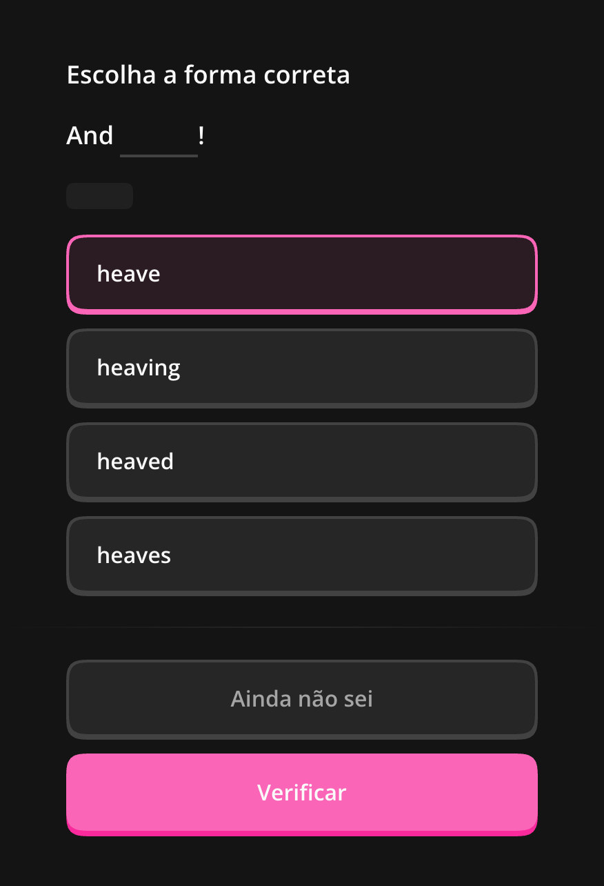 Escolher a forma adequada