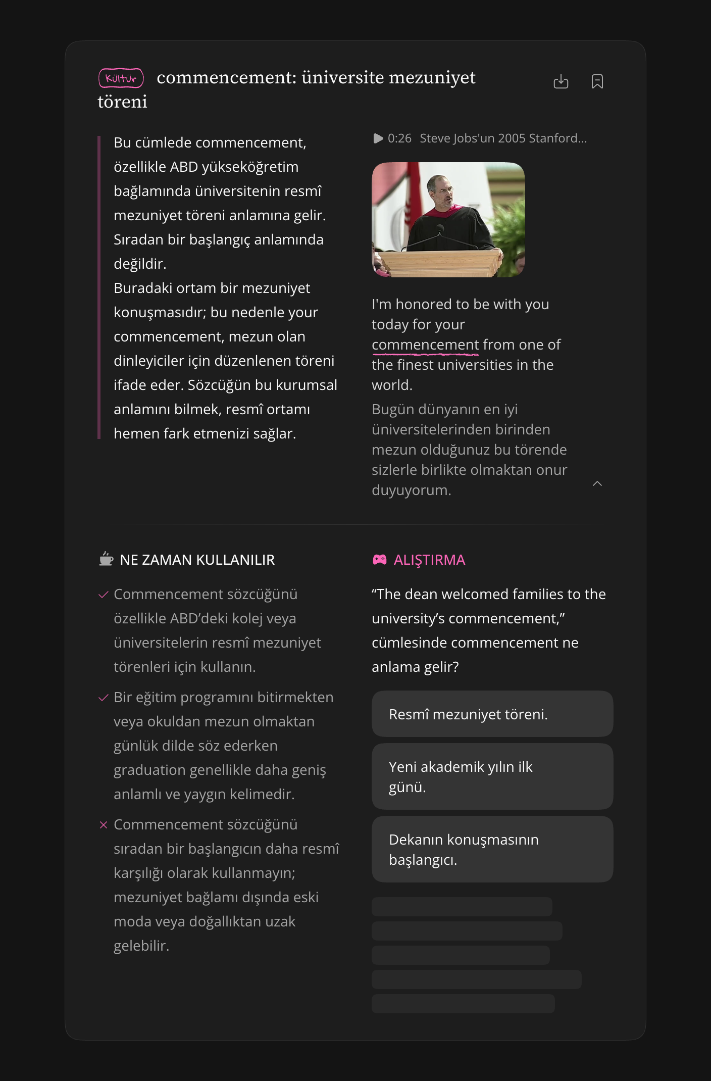 Genişletilmiş kayıtlı not: ayrıntılı içerik ve alıştırmalar