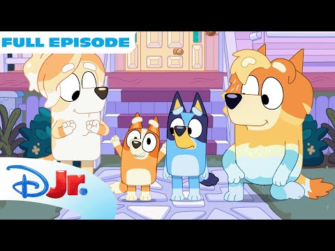 Bluey "Double Babysitter" FULL Episode! | @disneyjr