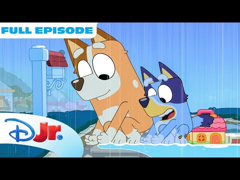 Bluey Full Episode | Rain | S3 E18 |  @disneyjr